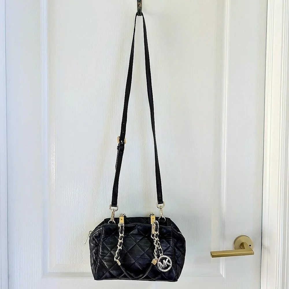 Vintage Y2K Michael Kors Black Quilted Women's Bag